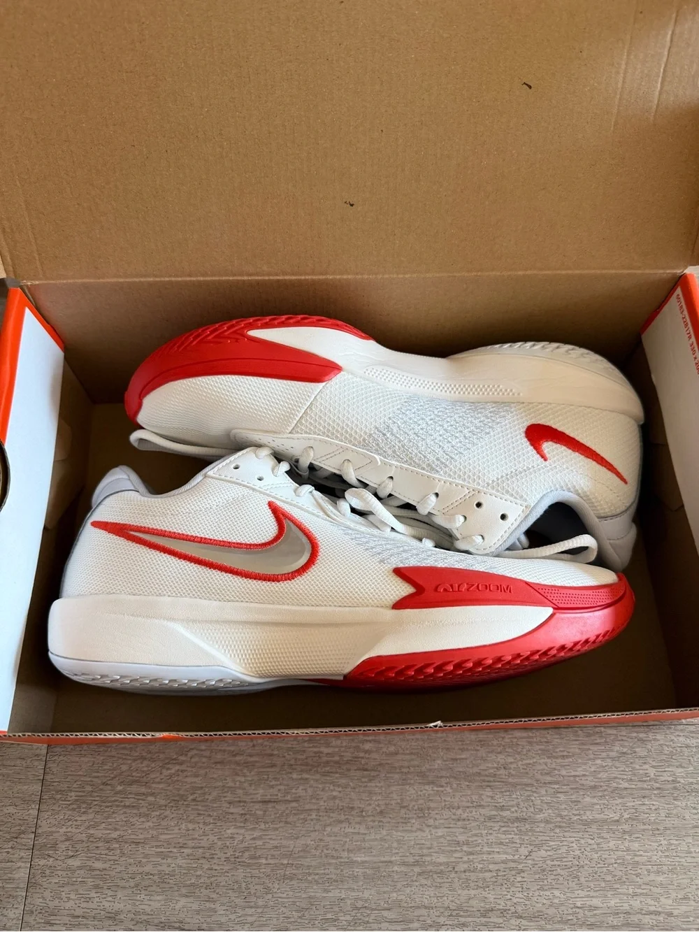 Nike Air Zoom GT Cut Academy 'White Picante Red' (Size 8 Mens / Size 9.5 Womens)